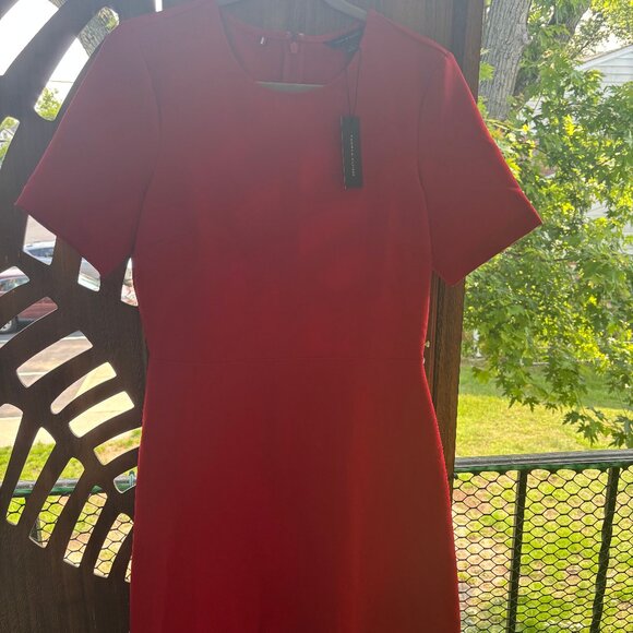 Tommy Hilfiger | Red Women's Short Sleeve Mini Dress | Size 10 (Women's US) - Picture 7 of 7